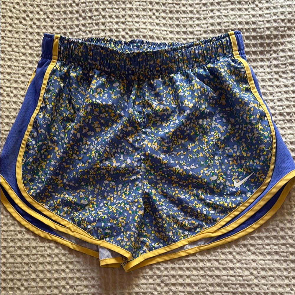 Nike Women's Blue Floral Running Shorts